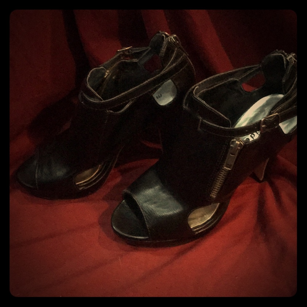 Madden Girl peep-toe booties